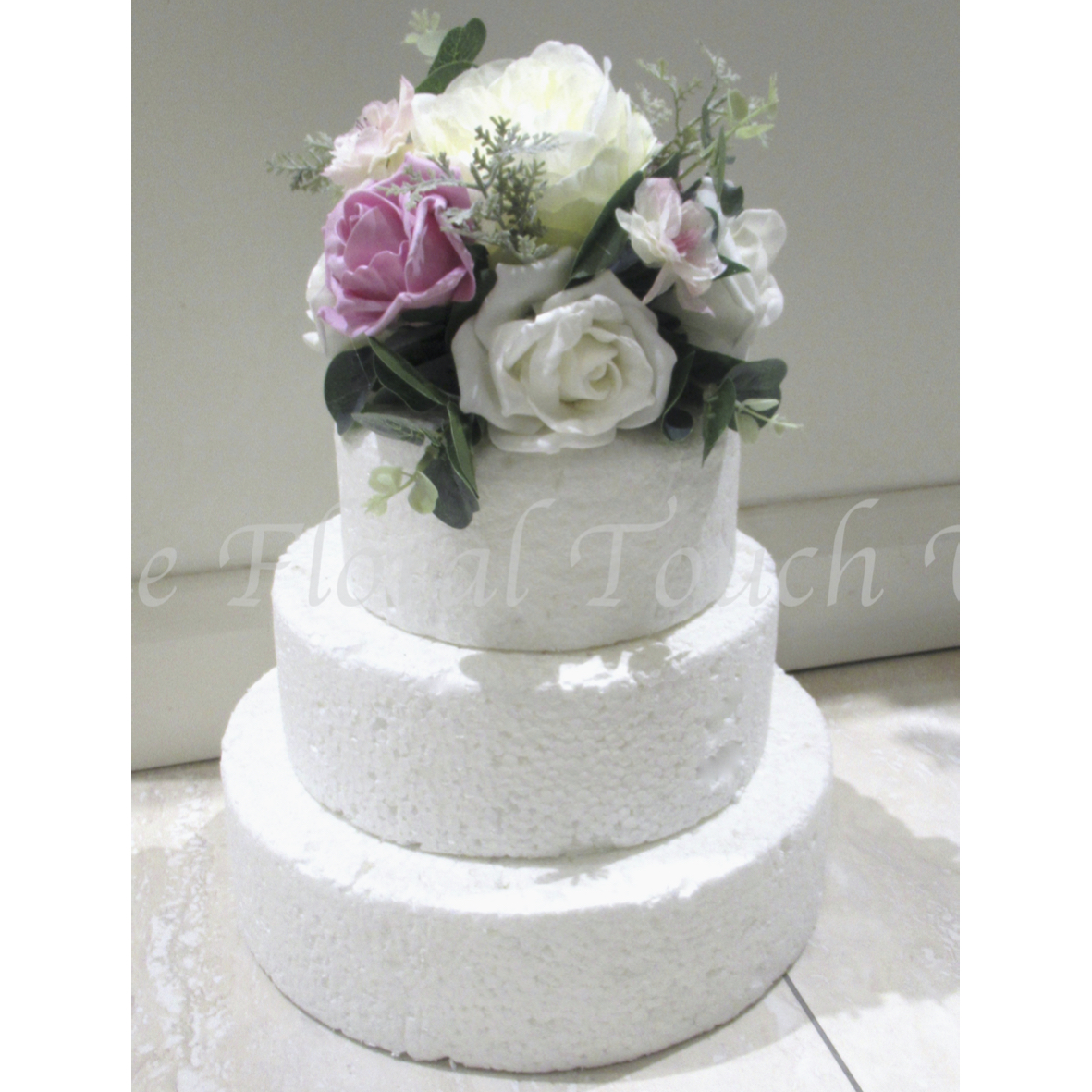 Peony, Roses & Cherry Blossom Cake Topper